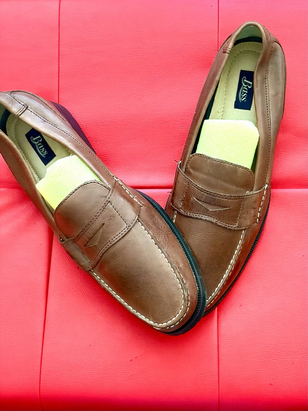 Bass Monroe genuine Leather Penny Loafers new.